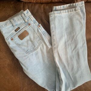 Wrangler acid wash cowboy cut jeans